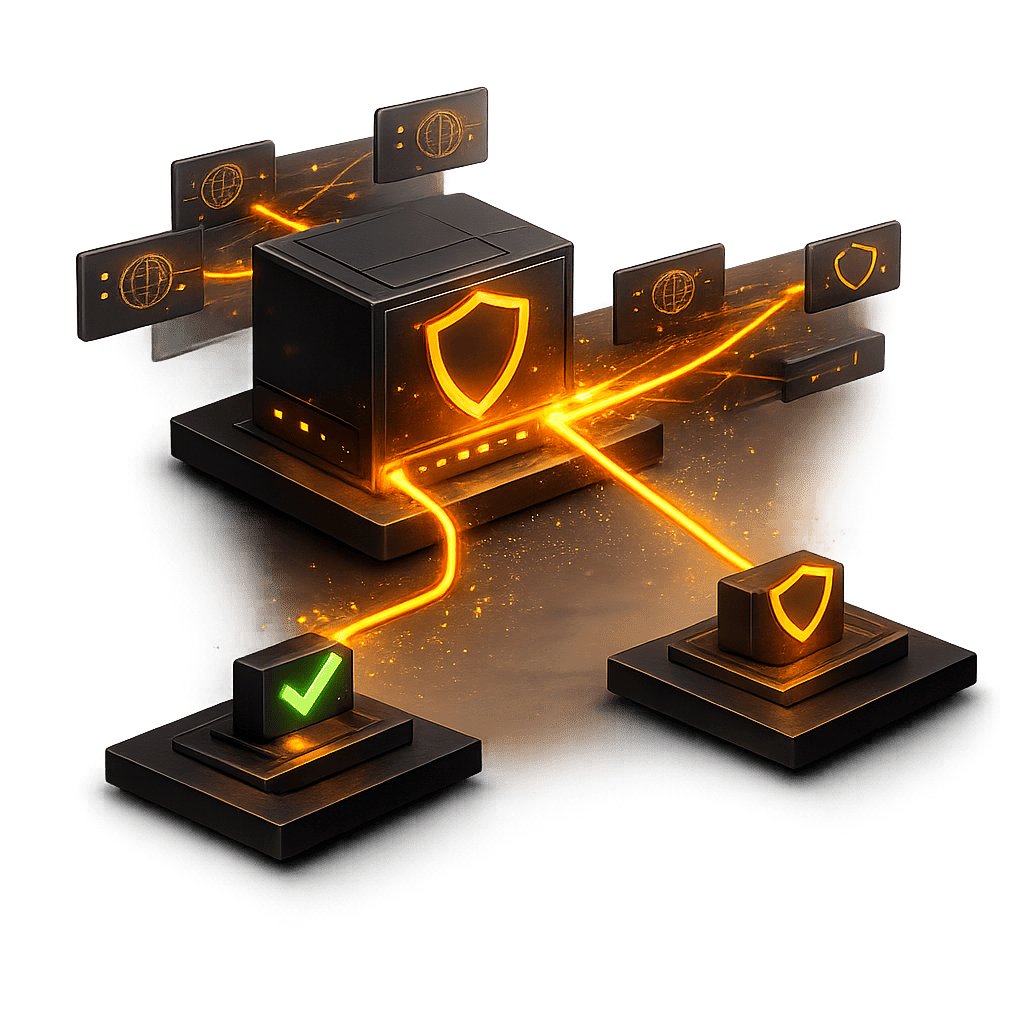 Ilustração representando Controle de navegação para MSPs